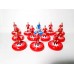 Subbuteo Andrew Table Soccer Denmark 1986  World Cup Team on RSB Professional Bases